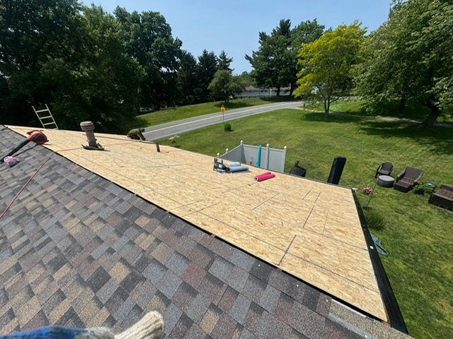New roof decking and underlayment